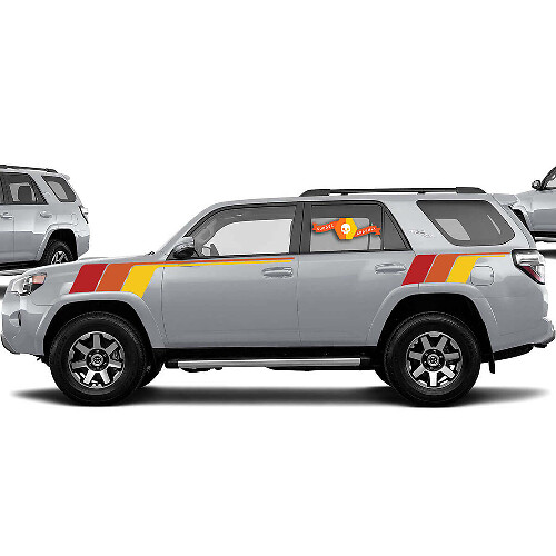 Retro Side Stripes Vinyl Decal Kit for Toyota 4Runner