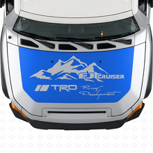 TRD Style Mountain Hood Vinyl Decal Sticker for Toyota FJ Cruiser_2