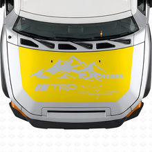 TRD Style Mountain Hood Vinyl Decal Sticker for Toyota FJ Cruiser_5