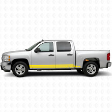 Layered Lightning Door & Rocker Panel Vinyl Stripes for Chevrolet Silverado 1500 GMT900 2007-2013_3