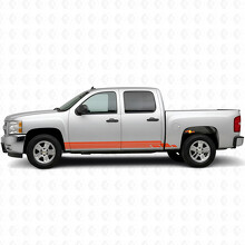 Layered Lightning Door & Rocker Panel Vinyl Stripes for Chevrolet Silverado 1500 GMT900 2007-2013_4