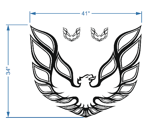 Bird Vinyl Decal Kit For Pontiac Firebird 
