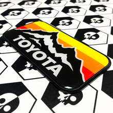 Toyota Mountains Retro Vintage Badge Emblem Domed Sticker Decal with High Impact Polystyrene 2