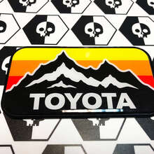New Toyota Mountains Vintage Colors Badge Emblem Domed Decal with High Impact Polystyrene
 3