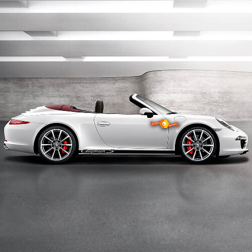 Porsche Cayman S Side Stripes Kit Decal Sticker
