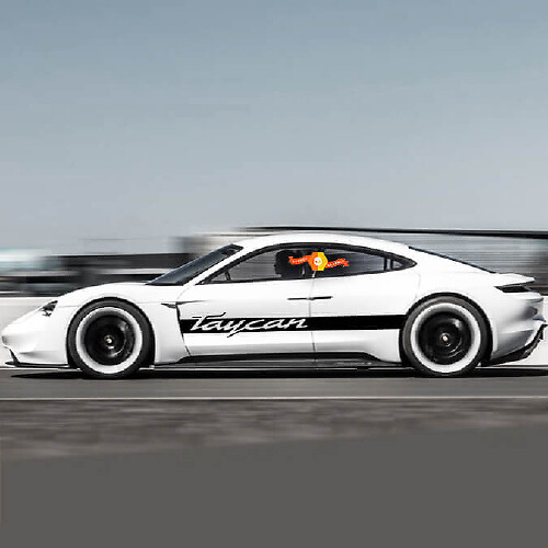 Porsche Taycan Side Stripes Kit Decal Sticker
