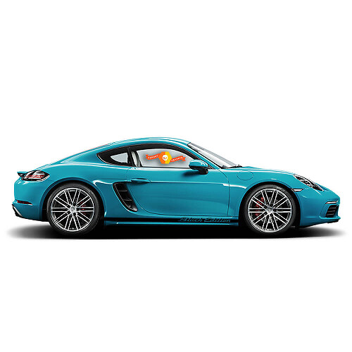 Porsche Cayman Black Edition Side Stripes Kit Decal Sticker
