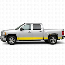 Slim Accent Door & Rocker Panel Vinyl Stripes for Chevrolet Silverado 1500 GMT900 2007-2013_3