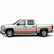 Slim Accent Door & Rocker Panel Vinyl Stripes for Chevrolet Silverado 1500 GMT900 2007-2013_4