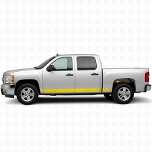 Topographic Band Door & Rocker Panel Vinyl Stripes for Chevrolet Silverado 1500 GMT900 2007-2013_3
