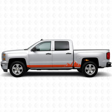 Mountain Range Door & Rocker Panel Vinyl Stripes for Chevrolet Silverado 1500 K2XX 2014-2019_4