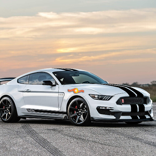 2X SHELBY FORD MUSTANG side vinyl Rocker Panel body decals car sticker logo graphics emblem logo
