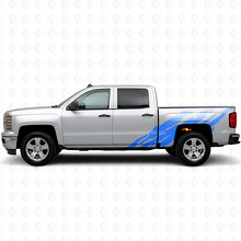 Jagged Bedside Vinyl Stripes for Chevrolet Silverado 1500 K2XX 2014-2019_5