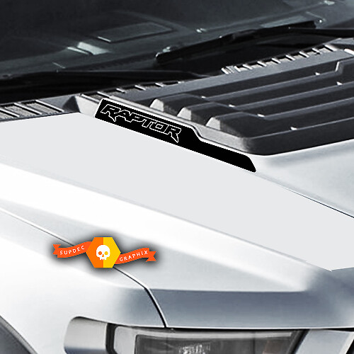 Outline Lettering Hood Cowl Vinyl Decals for Musclecar Raptor 