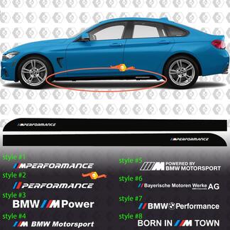 BMW M Power M Performance Born In M Town M Motorsport Side Rocker Panel vinyl decals stickers F32 F36 F30 F82
