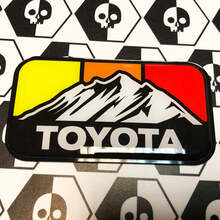 New Toyota Mountains Retro Vintage Colors Badge Emblem Domed Decal with High Impact Polystyrene
 3