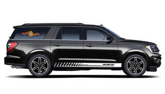 2x side Ford Expedition Vinyl Stripes body decal vinyl graphics sticker Custom Text style 1

