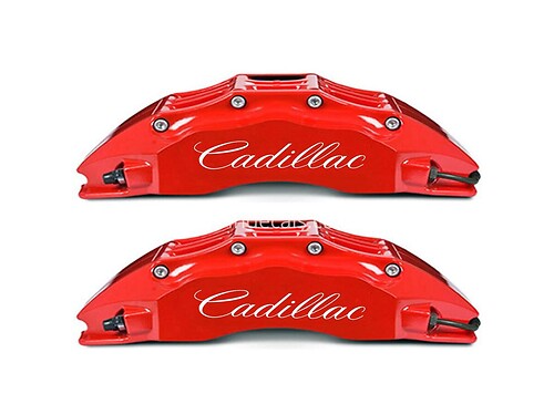 6 x Cadillac Stickers Logo Brake Caliper Vinyl Decals Stickers 09-15 (Any Color)
