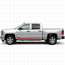 Honeycomb Door & Rocker Panel Vinyl Stripes for Chevrolet Silverado 1500 K2XX 2014-2019_4
