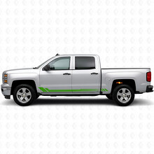 Honeycomb Door & Rocker Panel Vinyl Stripes for Chevrolet Silverado 1500 K2XX 2014-2019_6