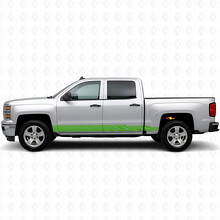 Angular Lightning Door & Rocker Panel Vinyl Stripes for Chevrolet Silverado 1500 K2XX 2014-2019_6