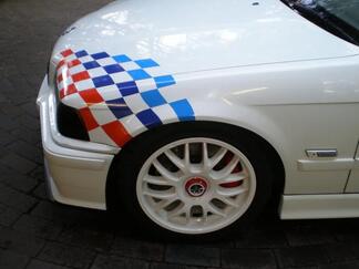 BMW Checkered FLAG Decal Motorsport E36 E46 M3
