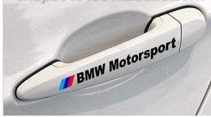 BMW Motorsport Door Handle Decal sticker emblem logo Red (pair)

