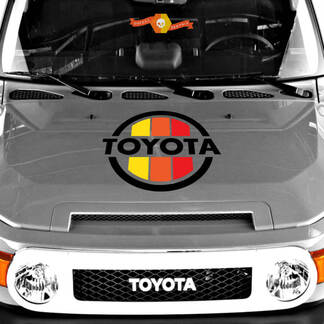 Vintage Hood Tri-Color Sticke Decal Fits On Toyota 4runner Tacoma Fj Cruiser
