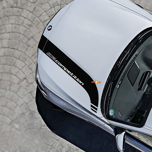 Hood Racing Stripe Decal for BMW M2 Competition