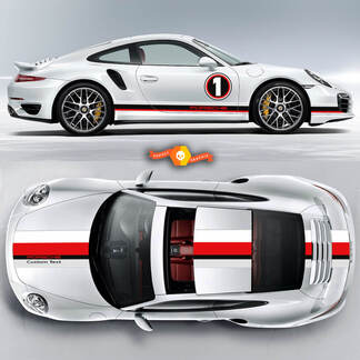 Amazing Double Stripes Over The Top Le Mans Racing Stripes Porsche For Carrera Cayman  Boxster Or Any Porsche
