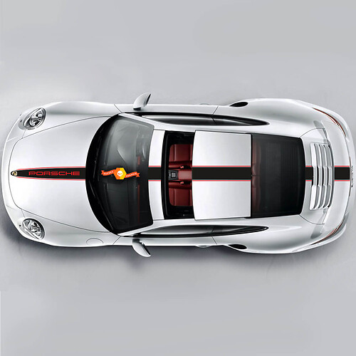 Porsche Racing Stripes Two Colors Racing Edition Stripes Or Any Porsche #2
