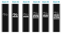 Dodge Ram Truck R/T HEMI 2 BEDSTRIPE BED STRIPE KIT Vinyl Sticker Decal
 2