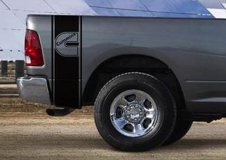 Dodge Ram Truck CUMMINS TURBO 2 STRIPE KIT Vinyl Decal Sticker