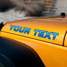 Custom Two-color Hood Vinyl Decal for Jeep Wrangler Rubicon_3