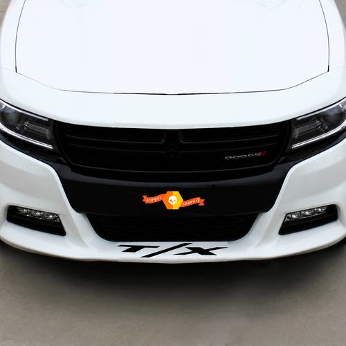 T/X Front Spoiler Lettering Universal Vinyl Decal Sticker for Dodge Charger