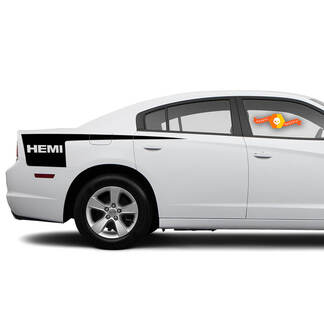 Dodge Charger HEMI side Hatchet Stripe Decal Sticker graphics fits to models 2011-2014

