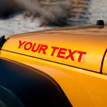 Custom Hood Lettering Vinyl Decal for Jeep Wrangler_2