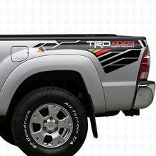 TRD 4x4 Off-Road Mountain Vintage Colors BedSide Side Vinyl Stickers Decal fit to Toyota Tacoma Tundra all years_2