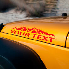 Custom Mountain Style Hood Vinyl Decal Set for Jeep Wrangler_2
