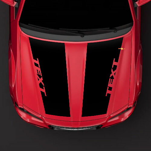 Chrysler 300C HEMI style hood Sticker Decal top blackout pre-cut
 1