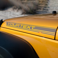 2 Custom Text Vinyl Sticker Decal for Jeep Wrangler CJ TJ YK JK XJ JL 3