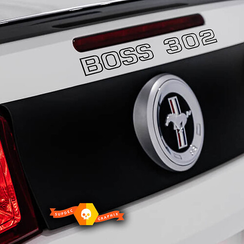 2015 201 2017 2018 2019 Ford Mustang Boss 302 Rear Trunk Vinyl Stickers Decals
