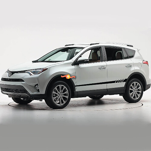 Hatched Line Side Vinyl Decal Sticker for Toyota RAV4 2006-2019