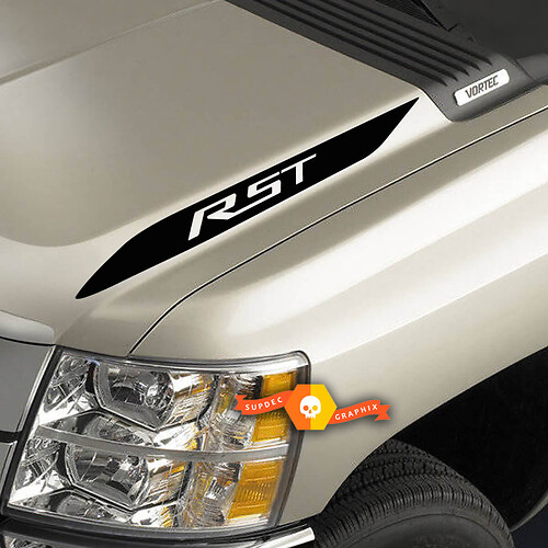 2019 2020 Chevy Silverado 1500 RST Hood Spear Decal Stickers Set Of 2

