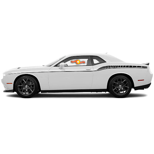 Accent Side Stripes Vinyl Decals Kit for Dodge Challenger