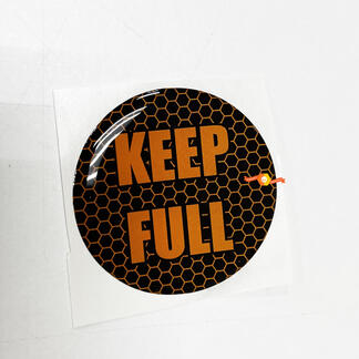 Keep Full Honeycomb Orange Door Insert emblem domed decal for Challenger Dodge
