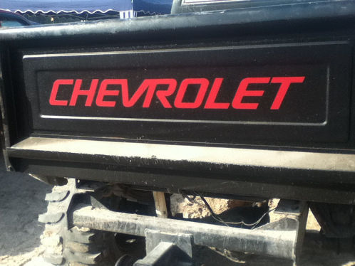 Chevrolet for STEPSIDE BED Tailgate Decal / Sticker Chevy