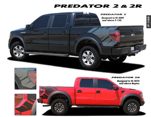 Ford F150 Raptor Graphics Decals Trim Emblems Kit PREDATOR 2 EE1821 // 2009-2012