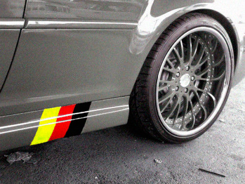 German flag Sideskirt Decals kit FITS VW BMW AUDI MERCEDEZ