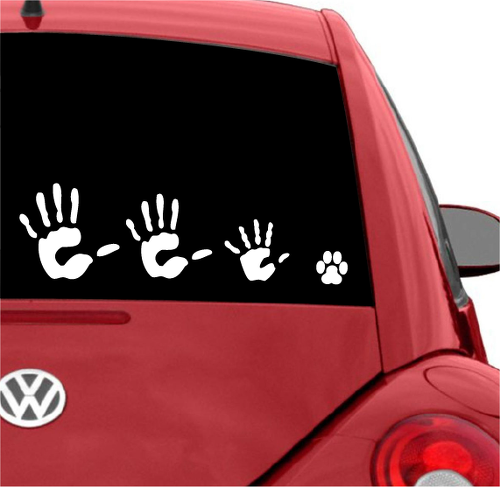 High Five Family Car Window CAR DECAL STICKERS